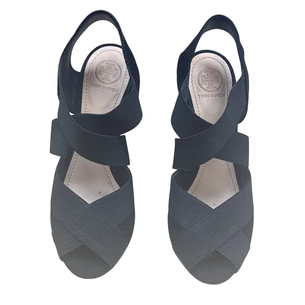 Tory Burch Debbie Suede Wedge Sandals